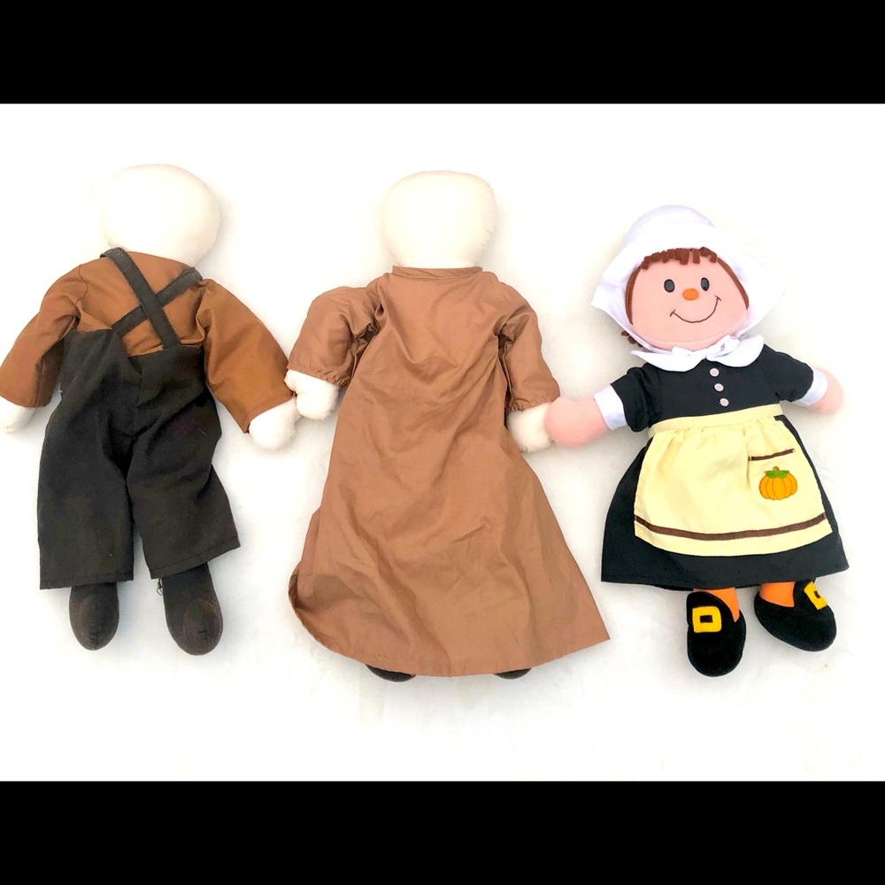 Thanksgiving Pilgrim Dolls Colonial Handmade Gibson’s Greetings